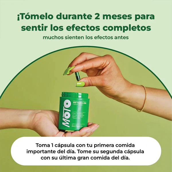 MOTO METABOLIM: Cápsulas que aceleran el metabolismo