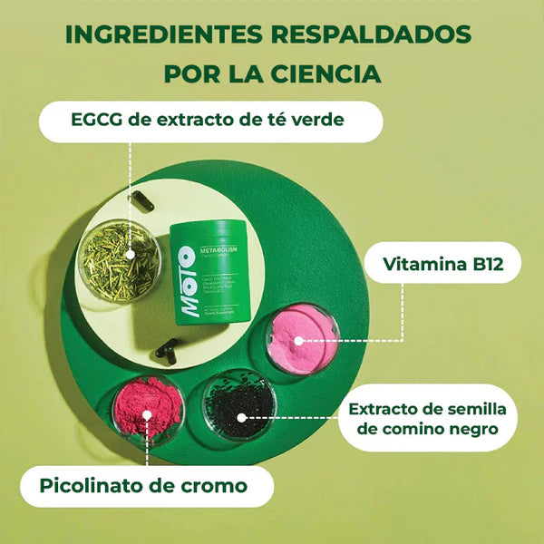 MOTO METABOLIM: Cápsulas que aceleran el metabolismo