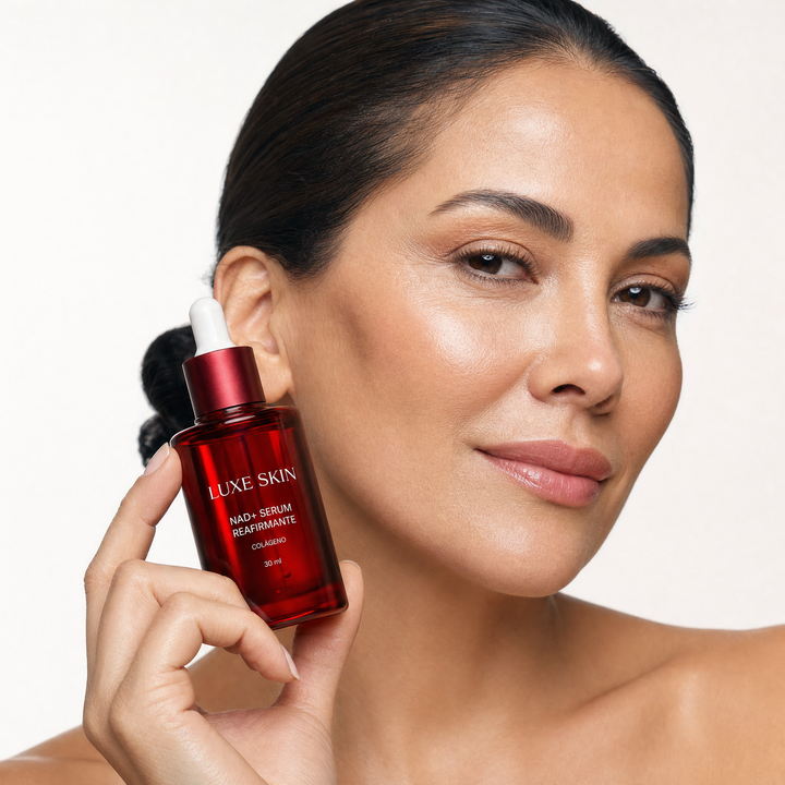 Mujer con NAD+ Serum